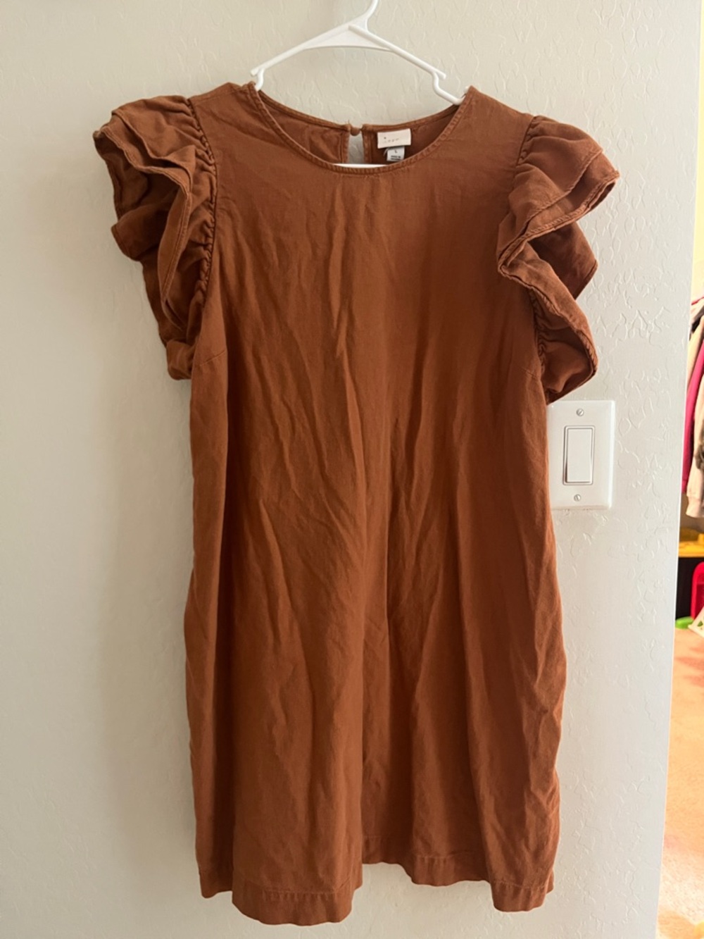Ruffled Sleeve Dress